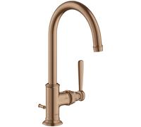 hansgrohe AXOR Mitigeur monocommande de lavabo AXOR Montreux 210, vidage escamotable, 16517310, Couleur: Or rouge brossé