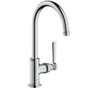 hansgrohe AXOR Mitigeur monocommande de lavabo Montreux 210, sans déchets, porte-à-faux 175mm, 16518000, Couleur: chrome