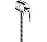 Hansgrohe AXOR Montreux Fixfit Stop Raccord de tuyau, robinet d'arrÃªt, bÃ©quille, Coloris: Acier inoxydable Optic - 16883800