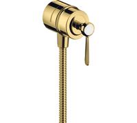 Hansgrohe AXOR Montreux Fixfit Stop Raccord de tuyau, robinet d'arrÃªt, bÃ©quille, Coloris: Optique en or poli - 16883990