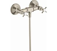 hansgrohe Axor Montreux mitigeur de douche 2 poignées 16560820 apparent, 1 Verbraucher , avec poignées croisées, nickel brossé