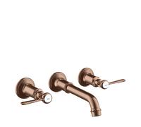 hansgrohe AXOR MONTREUX mitigeur lavabo 3 trous encastré, montage mural, béqu'illes, 16534310, Couleur: Or rouge brossé