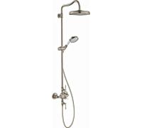 Hansgrohe Showerpipe Axor Montreux 16572820 thermostatique, douche de tête 240 1 jet, nickel brossé