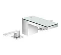 Hansgrohe Mitigeur 3-trous Axor MyEdition 47050000 saillie 151 mm bonde push-open chromé miroir