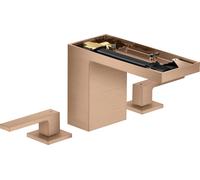 hansgrohe AXOR MyEdition Mitigeur de lavabo 3 trous 110, avec vidage Push-Open, sans plaque, saillie 150mm, 47072310, Couleur: Or rouge brossé