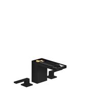 hansgrohe AXOR MyEdition Mitigeur de lavabo 3 trous 110, avec vidage Push-Open, sans plaque, saillie 150mm, 47072670, Couleur: noir mat