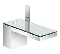 Hansgrohe Mitigeur lavabo Axor MyEdition 47010000 – saillie 151 mm, push-open, chrome/verre miroir