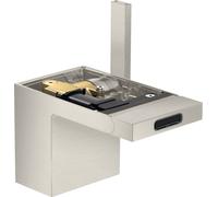 hansgrohe AXOR MyEdition Mitigeur monocommande de bidet avec vidage à ouverture rapide, sans plaque, 47212800, Couleur: Acier inoxydable Optic