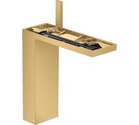 Hansgrohe AXOR MyEdition mitigeur monocommande de lavabo 230 avec vidage escamotable par poussoir, sans assiette, Coloris: Optique or brossé