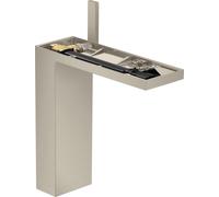 hansgrohe AXOR MyEdition mitigeur monocommande de lavabo 230 avec vidage escamotable par poussoir, sans assiette, 47022820, Couleur: Nickel brossé