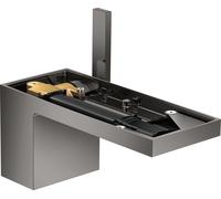 hansgrohe AXOR MyEdition mitigeur monocommande de lavabo 70 avec vidage par poussoir, sans plaque, 47012330, Couleur: Chrome noir poli