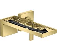 hansgrohe AXOR MyEdition Mitigeur monocommande de lavabo encastré pour montage mural, bec 221 mm, sans plaque, 47062950, Couleur: laiton brossé