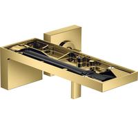 hansgrohe AXOR MyEdition Mitigeur monocommande de lavabo encastré pour montage mural, bec 221 mm, sans plaque, 47062990, Couleur: Optique en or poli
