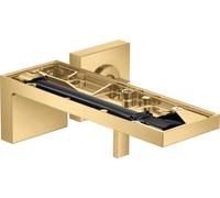 Hansgrohe AXOR MyEdition Mitigeur monocommande de lavabo encastrÃ© pour montage mural, bec 221 mm, sans plaque, Coloris: Optique or brossÃ© - 47062250