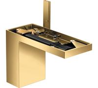 Hansgrohe hansgrohe Mitigeur lavabo monocommande 110 Axor MyEdition A 150 mm, avec vidage poussoir, sans plaque, finition or optique Quantité:1