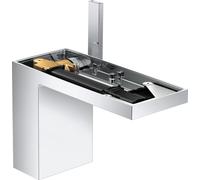hansgrohe AXOR MyEdition Mitigeur monocommandé pour lavabo 110, avec vidage Push-Open, sans plaque, saillie 150mm, 47032000, Couleur: chrome