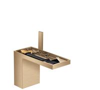 hansgrohe AXOR MyEdition Mitigeur monocommandé pour lavabo 110, avec vidage Push-Open, sans plaque, saillie 150mm, 47032140, Couleur: Bronze brossé