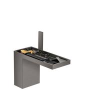 hansgrohe AXOR MyEdition Mitigeur monocommandé pour lavabo 110, avec vidage Push-Open, sans plaque, saillie 150mm, 47032340, Couleur: Chrome noir brossé