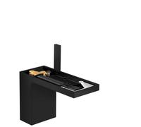 hansgrohe AXOR MyEdition Mitigeur monocommandé pour lavabo 110, avec vidage Push-Open, sans plaque, saillie 150mm, 47032670, Couleur: noir mat