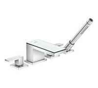 hansgrohe Axor MyEdition set de montage complet 47430000 Mitigeur baignoire 4 trous sur jante, saillie 150 mm, chrome / verre miroir