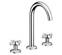 hansgrohe AXOR One 3 trous mitigeur lavabo 170 48040000 saillie 140 mm, avec ouverture par pression- garniture de vidange , avec poignée transversale, chromé