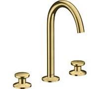 hansgrohe Axor One 3 trous mitigeur lavabo 48070950 projection 140mm, avec push-open garniture de vidange , laiton brossé
