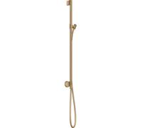 hansgrohe AXOR One barre de douche avec raccord mural, flexibles de douche 1,60m, 48792140, Couleur: Bronze brossé