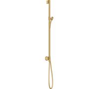 hansgrohe AXOR One barre de douche avec raccord mural, flexibles de douche 1,60m, 48792250, Couleur: Optique or brossé