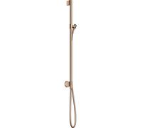 hansgrohe AXOR One barre de douche avec raccord mural, flexibles de douche 1,60m, 48792300, Couleur: Rouge poli or
