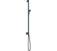 Hansgrohe Axor One barre de douche avec raccord mural, flexible de douche 1,60m, 48792, Coloris: Chrome noir brossé - 48792340