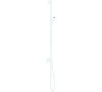 hansgrohe AXOR One barre de douche avec raccord mural, flexibles de douche 1,60m, 48792700, Couleur: Blanc Mat