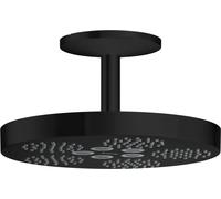hansgrohe AXOR One Douche de tête 280 1jet avec raccordement au plafond, 48493670, Couleur: Noir Mat