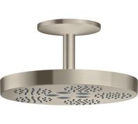 hansgrohe douche de tête Axor One 48493820 avec raccordement au plafond, 1jet, nickel brossé