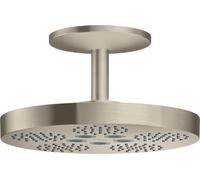 hansgrohe Axor One douche de tête 48494820 avec raccordement au plafond, 2jets, nickel brossé