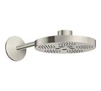 Hansgrohe Douche de tête AXOR One 280 - 2 jets avec bras - Acier inoxydable Optic
