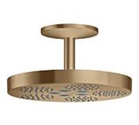 hansgrohe Axor One douche de tête 48493140 avec raccordement au plafond, 1jet, bronze brossé