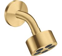 hansgrohe AXOR One Douche de tête 75 1jet EcoSmart avec bras de douche, 48490250, Couleur: Optique or brossé