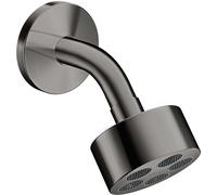 hansgrohe AXOR One Douche de tête 75 1jet EcoSmart avec bras de douche, 48490330, Couleur: Chrome noir poli