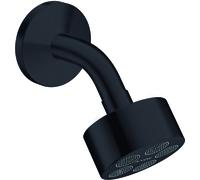 hansgrohe AXOR One Douche de tête 75 1jet EcoSmart avec bras de douche, 48490670, Couleur: Noir Mat