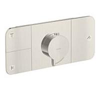 hansgrohe Axor One kit de montage final 45713800 module thermostatique encastré, 3 consommateurs, aspect acier inoxydable