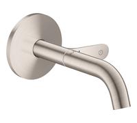 hansgrohe AXOR One Mitigeur de lavabo encastré pour montage mural Select, saillie 160mm, 48180800, Couleur: Acier inoxydable Optic