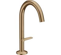 hansgrohe AXOR One Mitigeur de lavabo Select 170 avec vidage Push-Open, saillie 140 mm, 48020, Coloris: Bronze brossé - 48020140