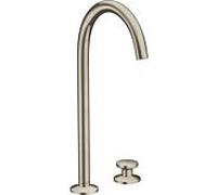 hansgrohe Axor One mitigeur lavabo 2 trous 48060820 projection 165mm, avec garniture de vidange push-open , nickel brossé