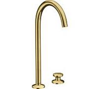 hansgrohe Axor One mitigeur lavabo 2 trous 48060950 saillie 165mm, avec push-open garniture de vidange , laiton brossé