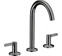 Hansgrohe Mitigeur lavabo Axor One 48050330 – saillie 140mm, vidage push‑open, chrome noir poli