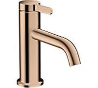 hansgrohe Axor One mitigeur lavabo 48001300 projection 130mm, garniture de vidange déverrouillable, or rouge poli