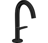 hansgrohe Axor One mitigeur lavabo 48010670 saillie 122mm, avec bouton-poussoir garniture de vidange , noir mat