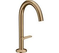 hansgrohe AXOR One Mitigeur de lavabo Select 170 avec vidage Push-Open, saillie 140 mm, 48020, Coloris: Bronze brossé - 48020140