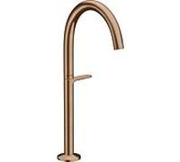 hansgrohe Axor One mitigeur lavabo 48030310 saillie 165 mm, pour lavabos à poser, avec garniture de vidange push-open , or rouge brossé