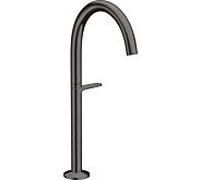 hansgrohe Axor One mitigeur lavabo 48030340 saillie 165mm, pour lavabos à poser, avec garniture de vidange push-open , chrome noir brossé